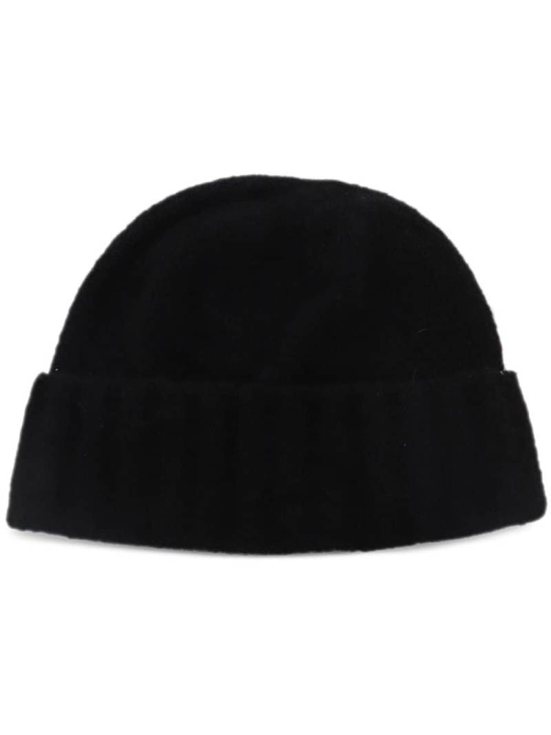 Cruciani wide-ribbed hem beanie - Black von Cruciani