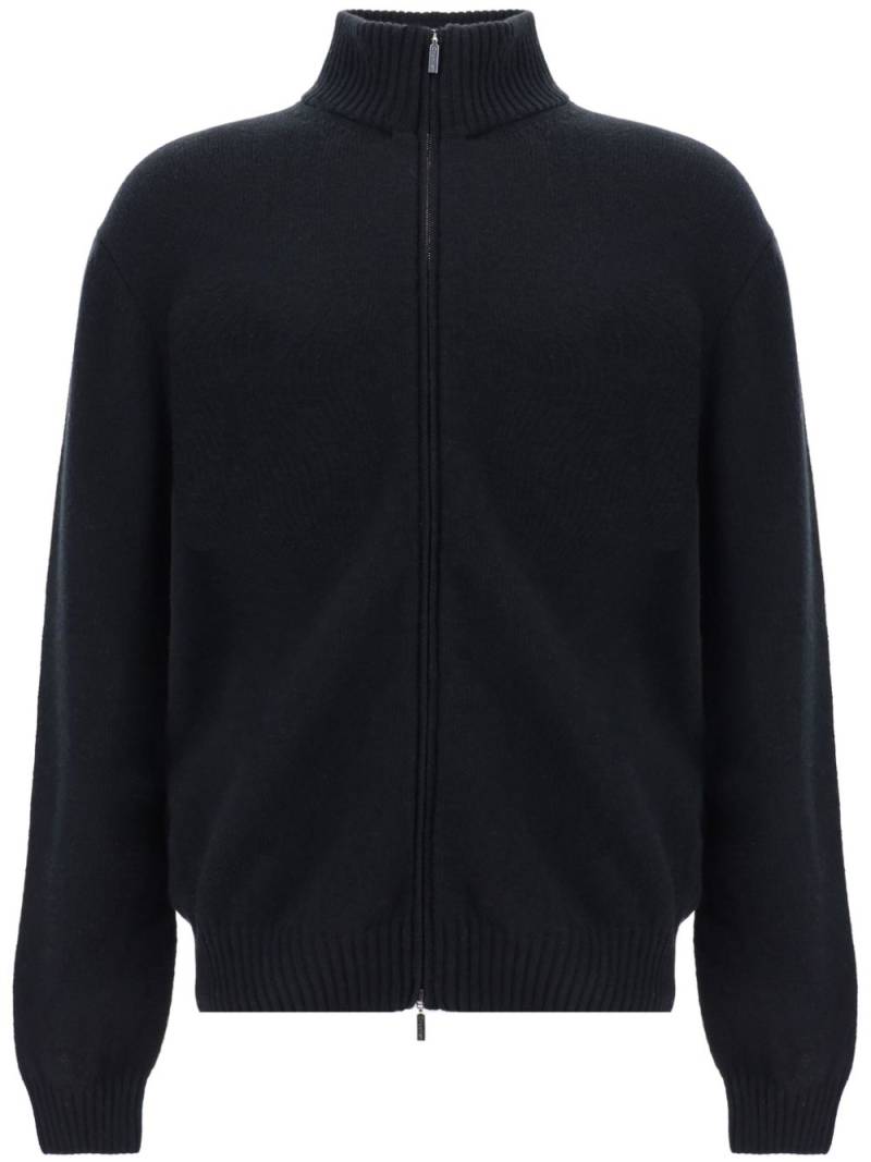 Cruciani zipped cardigan - Black von Cruciani