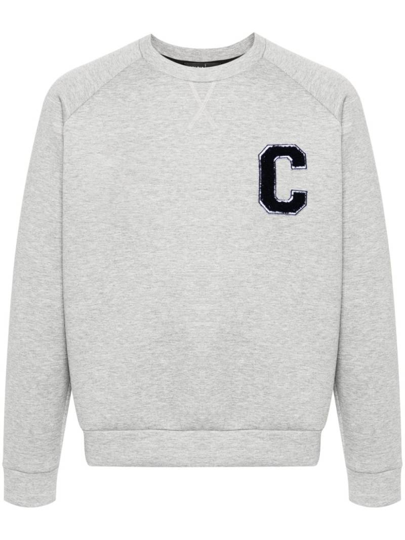 Cruna chenille logo-patch sweatshirt - Grey von Cruna