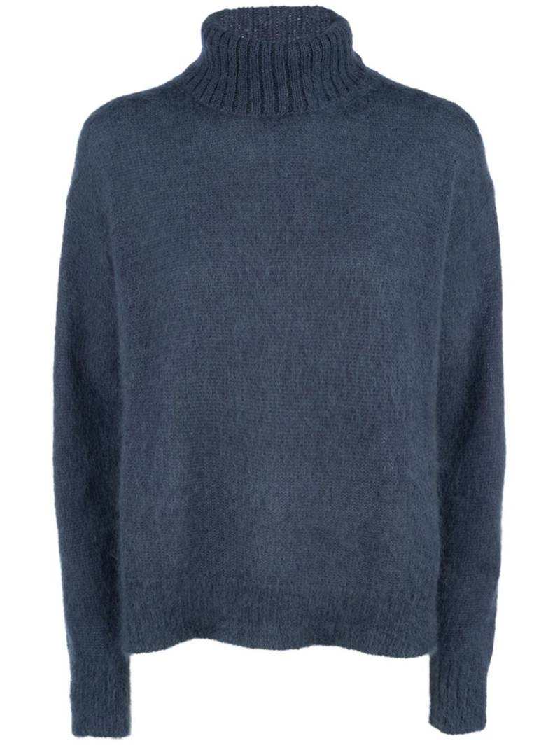 Cruna roll-neck jumper - Blue von Cruna