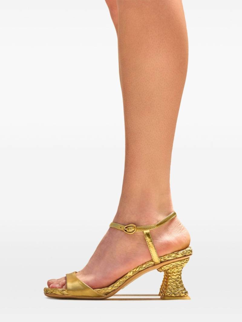 Cult Gaia 64mm Javiera sandals - Gold von Cult Gaia