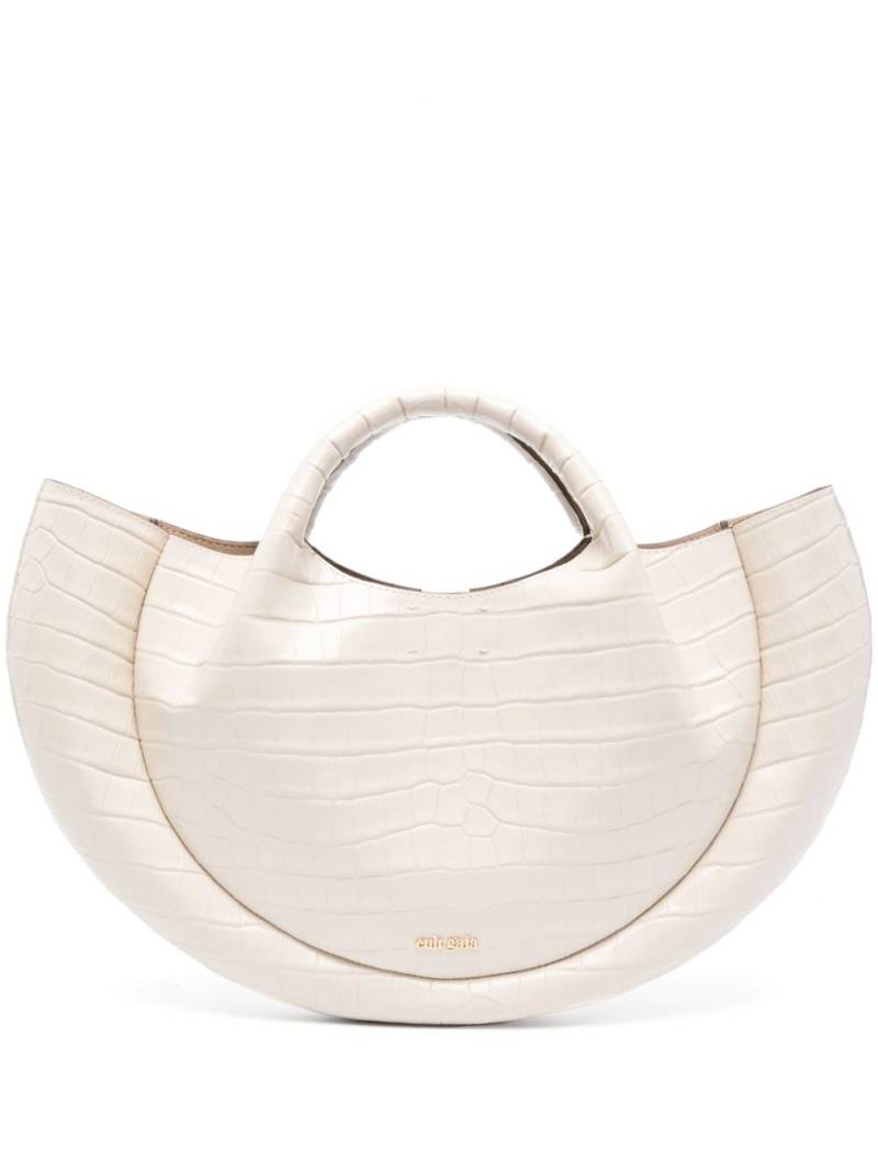 Cult Gaia Bella leather tote bag - Neutrals von Cult Gaia