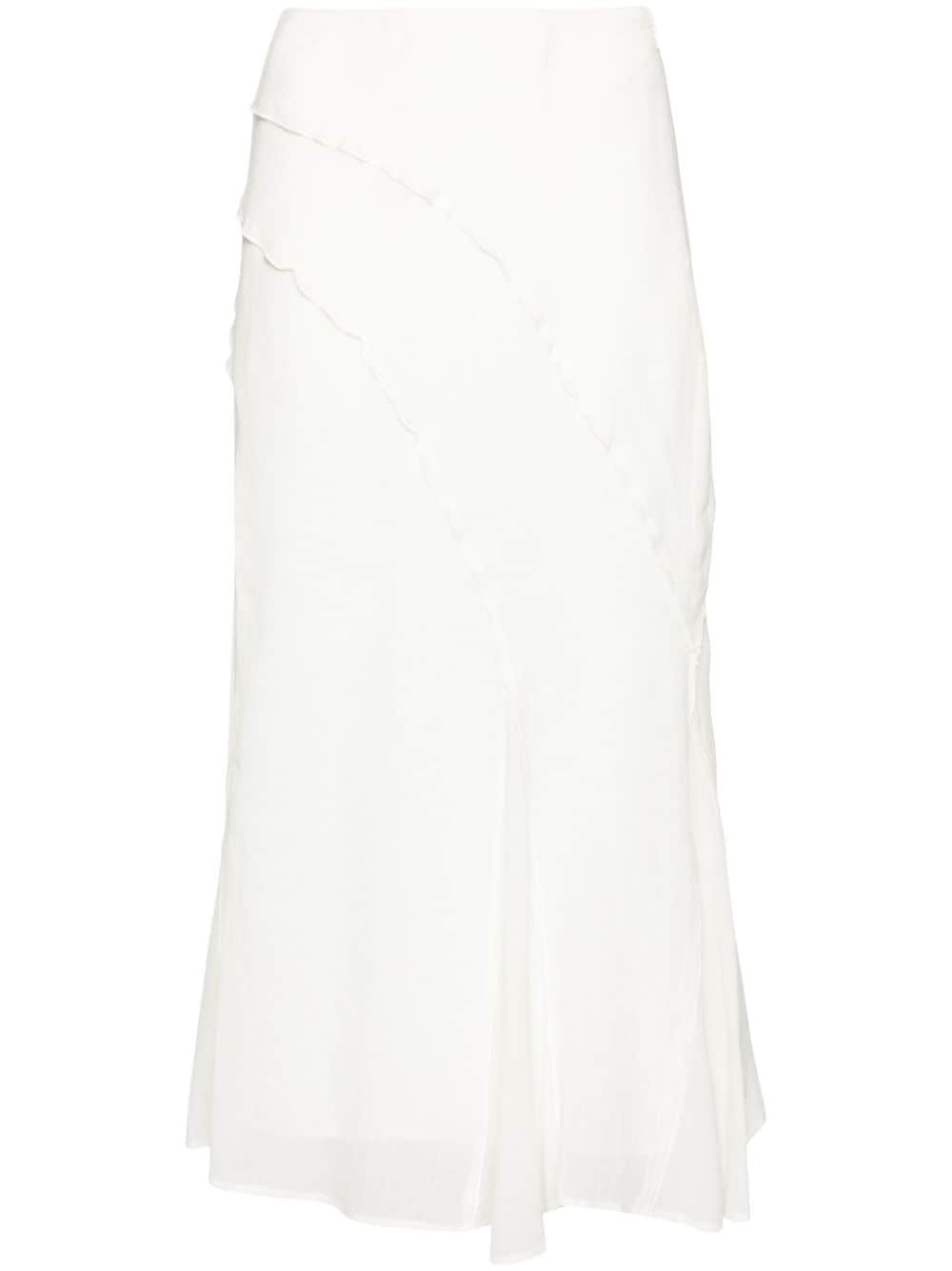 Cult Gaia Dallas high-waisted midi skirt - White von Cult Gaia