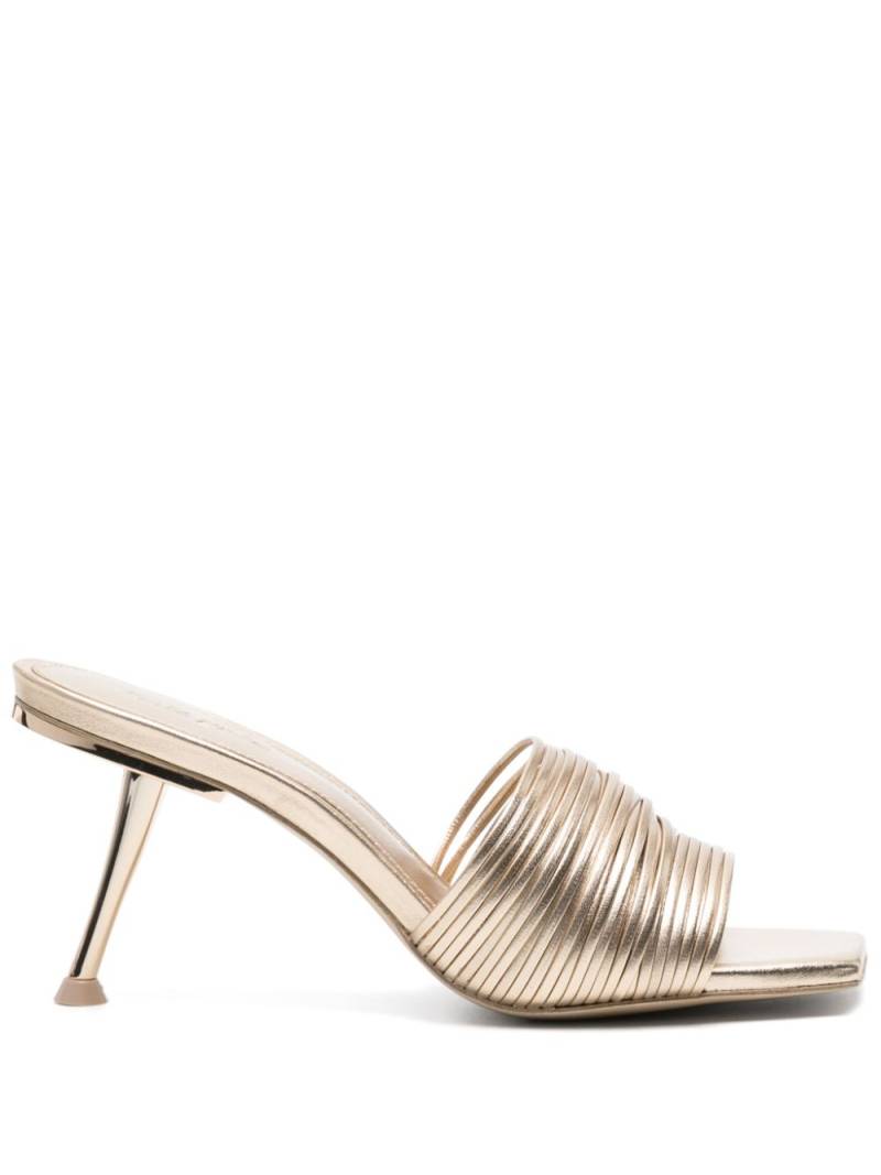 Cult Gaia Giana 90mm metallic mules - Gold von Cult Gaia