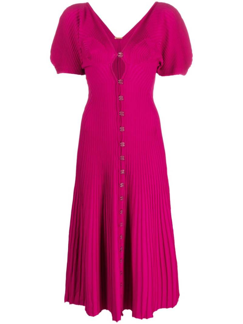 Cult Gaia Halsey short-sleeve dress - Pink von Cult Gaia