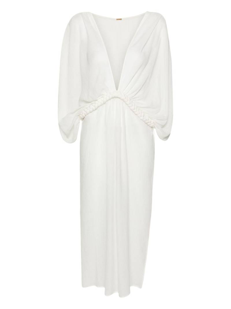 Cult Gaia Inga tied cover-up - White von Cult Gaia