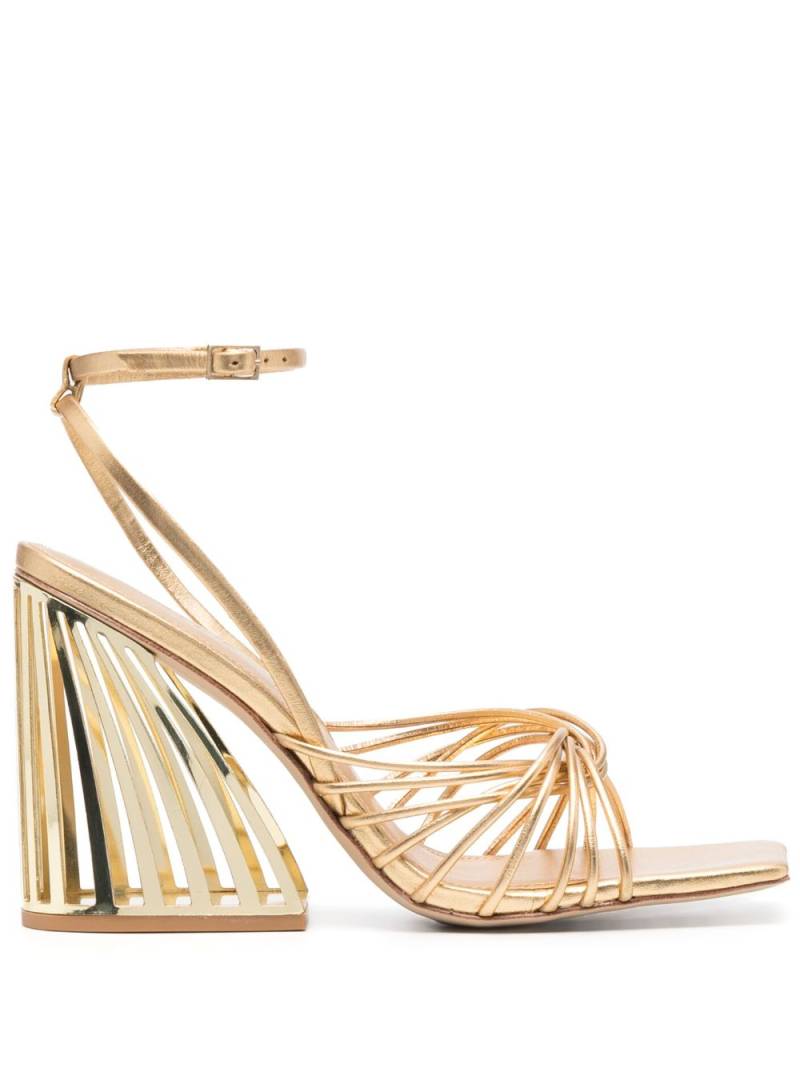 Cult Gaia Inka Mini 110mm leather sandals - Gold von Cult Gaia