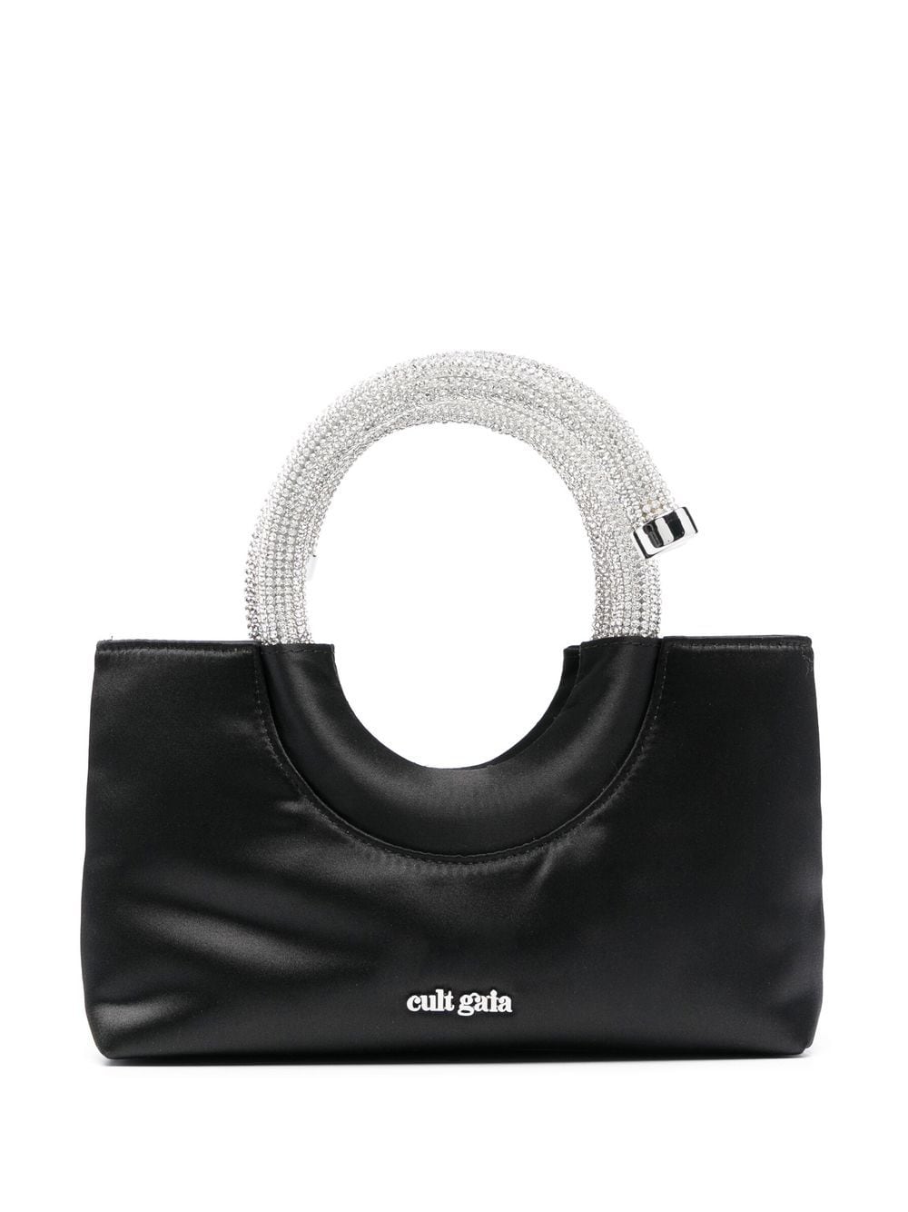 Cult Gaia Nika crystal spiral-handle bag - Black von Cult Gaia