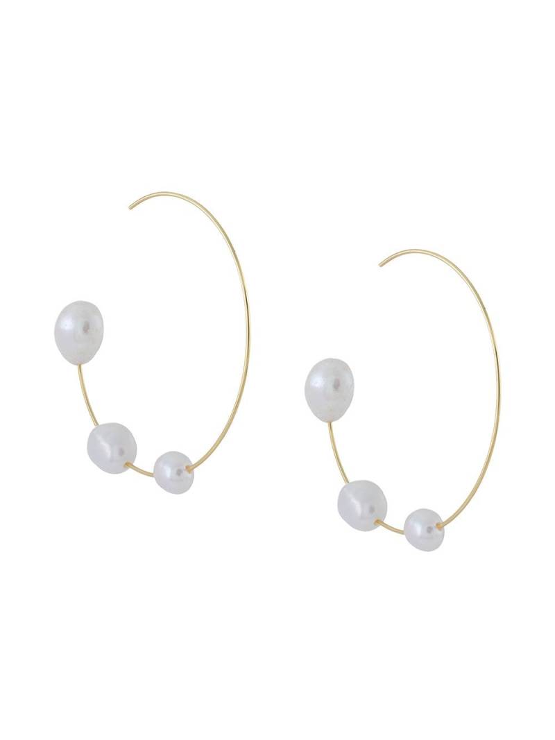 Cult Gaia Nubia pearl earrings - Gold von Cult Gaia