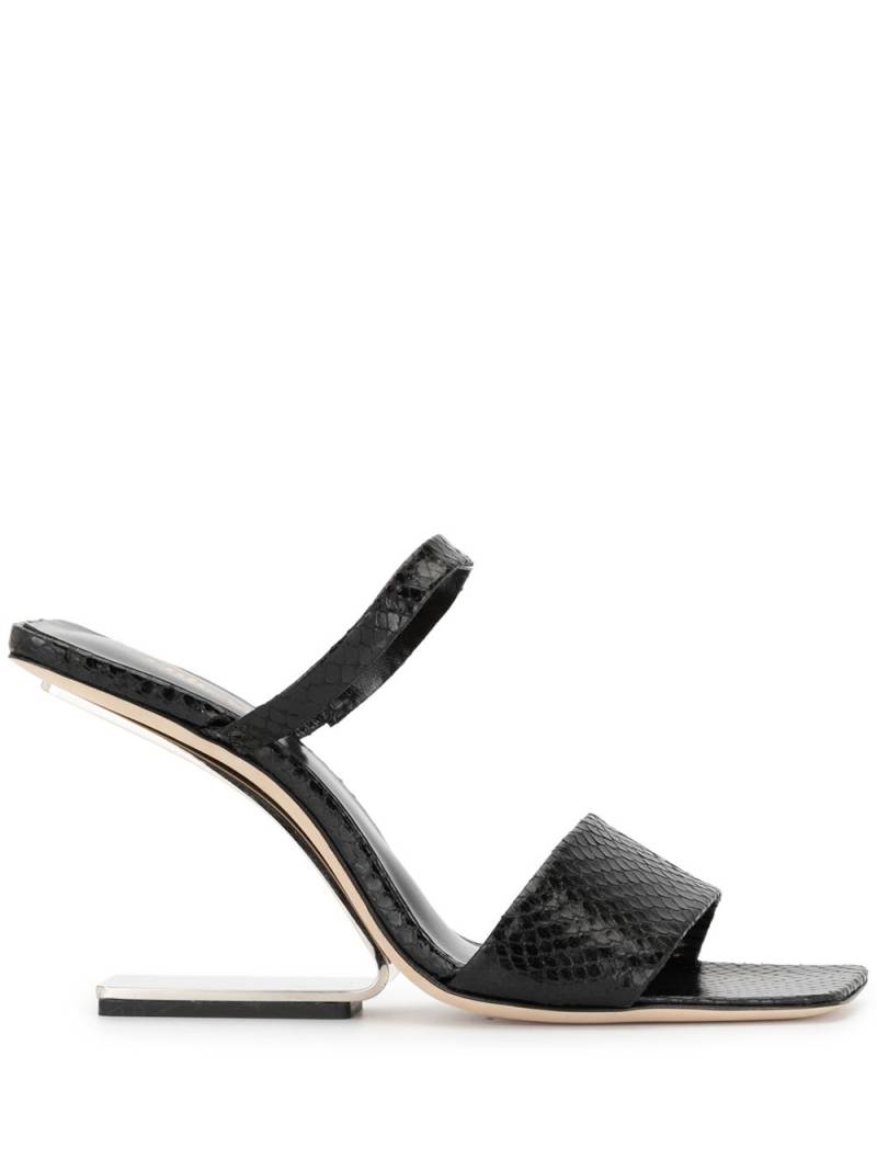 Cult Gaia Rene cut-out heel sandals - Black von Cult Gaia