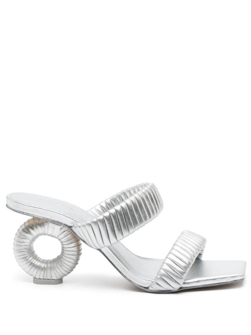 Cult Gaia Valence 90mm leather sandals - Silver von Cult Gaia