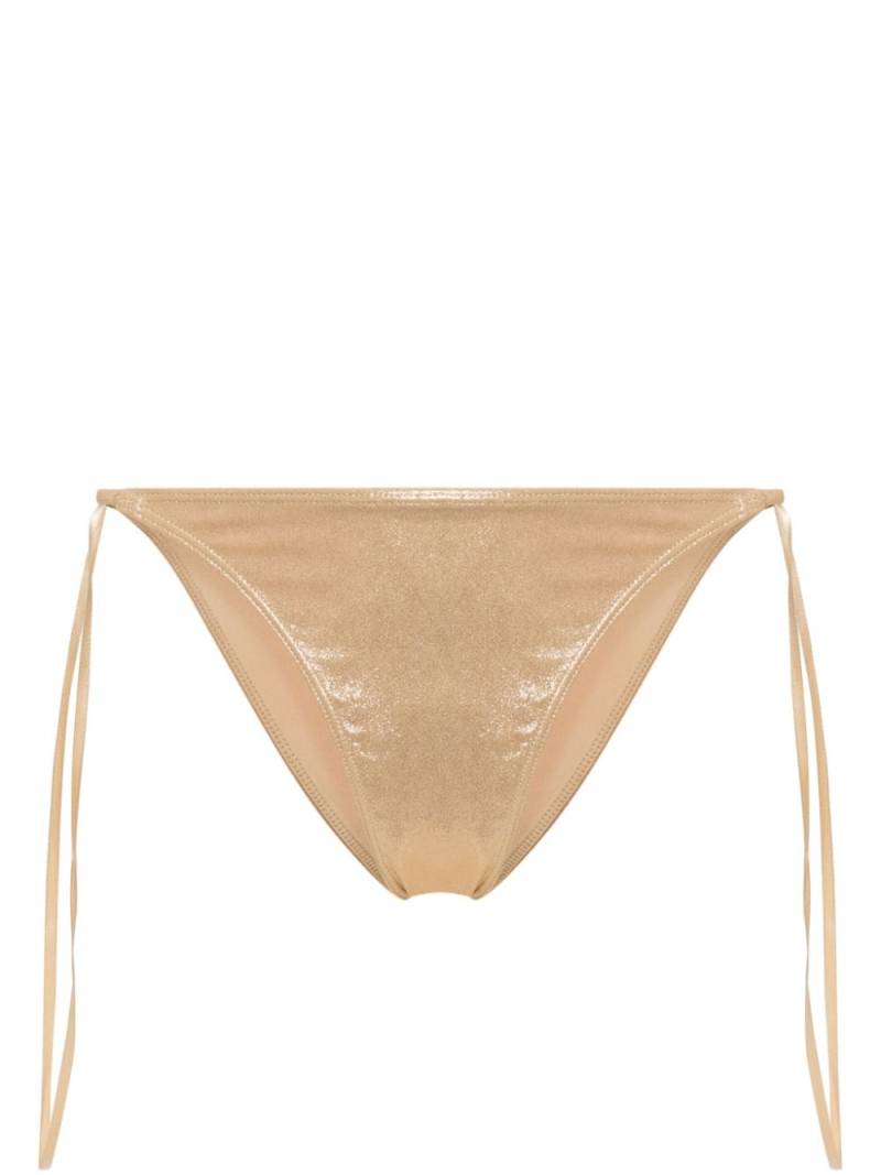 Cult Gaia Vallie metallic bikini bottoms - Gold von Cult Gaia