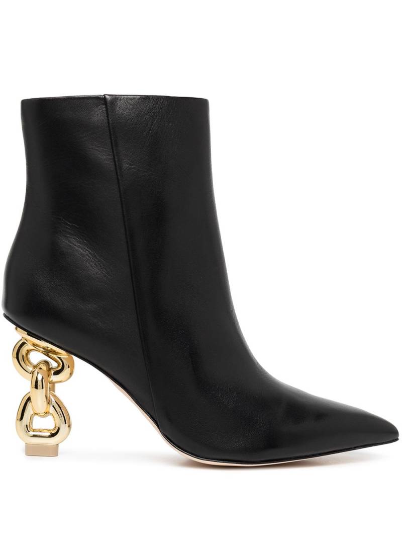 Cult Gaia Zelma chain heel boots - Black von Cult Gaia