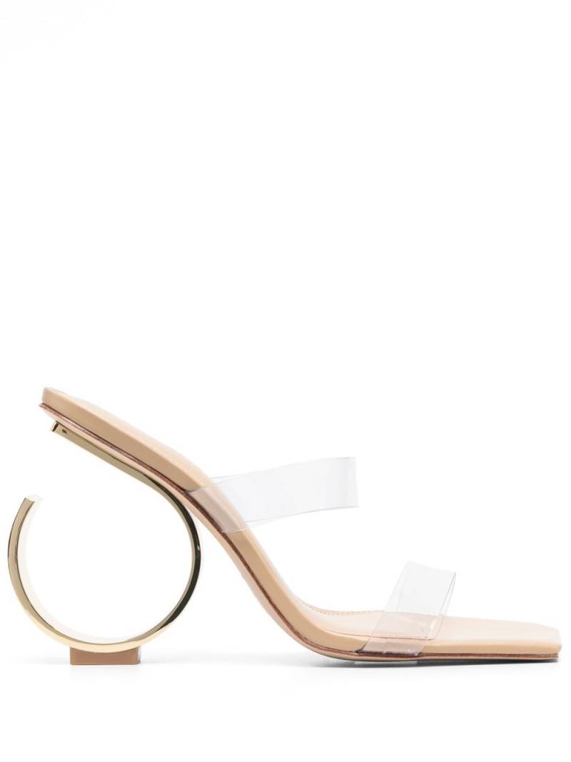 Cult Gaia sculpted heel sandals - White von Cult Gaia