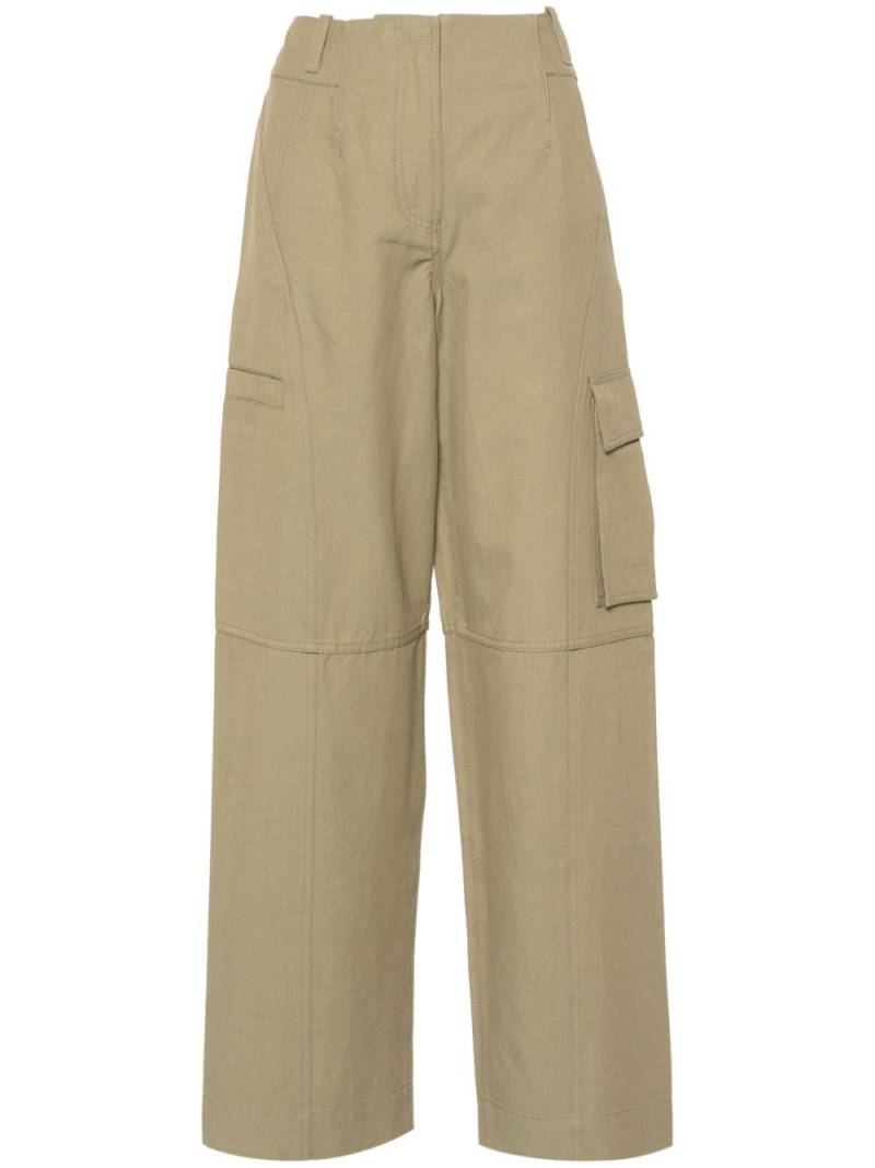 Cult Gaia seam twill tapered trousers - Green von Cult Gaia