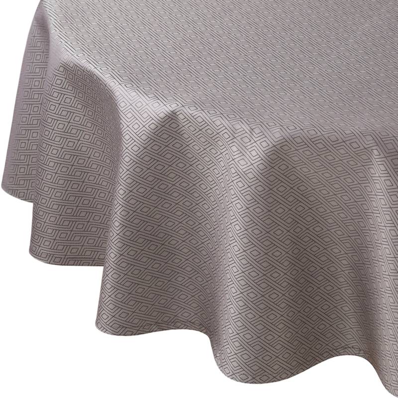 Curt Bauer Tischdecke »3947 Riga, oval, mit Rautenmotiv, Damast-Tischwäsche«, (1 St.), aus 59% Baumwolle, 41% Polyester, merzerisiert, mit Fleckschutz von Curt Bauer