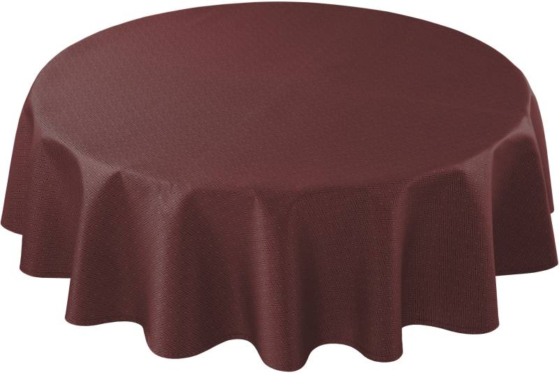 Curt Bauer Tischdecke »3947 Riga, rund, mit Rautenmotiv, Damast-Tischwäsche«, (1 St.), aus 59% Baumwolle, 41% Polyester, merzerisiert, mit Fleckschutz von Curt Bauer