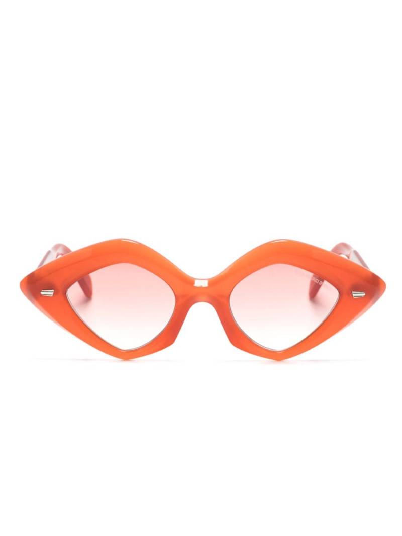 Cutler & Gross 9126 geometric-frame sunglasses - Orange von Cutler & Gross