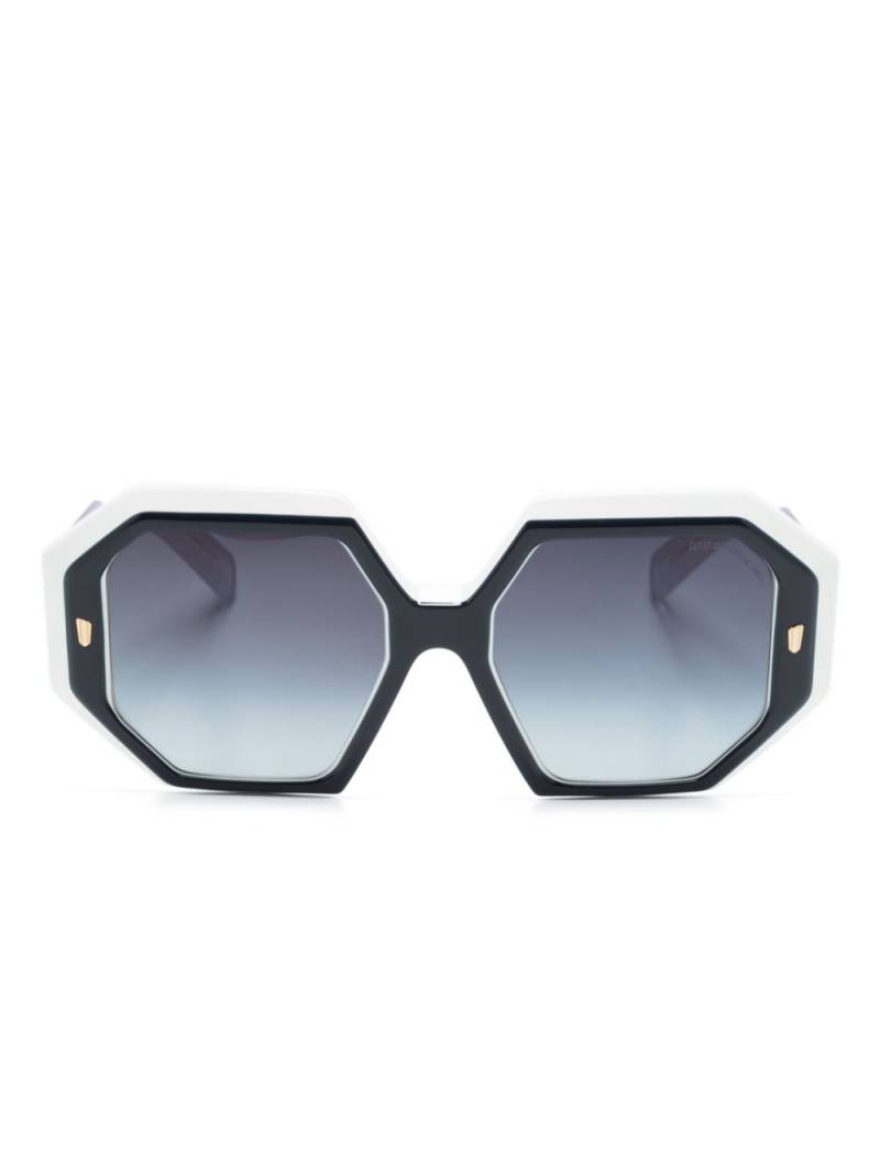 Cutler & Gross 9324 Square geometric-frame sunglasses - White von Cutler & Gross