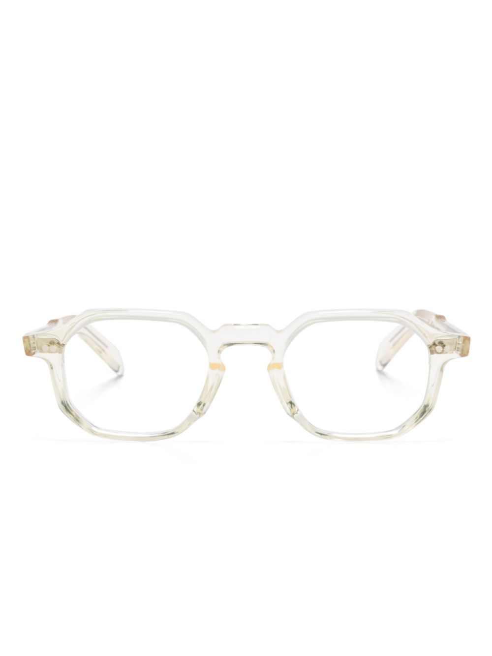 Cutler & Gross geometric-frame glasses - Yellow von Cutler & Gross