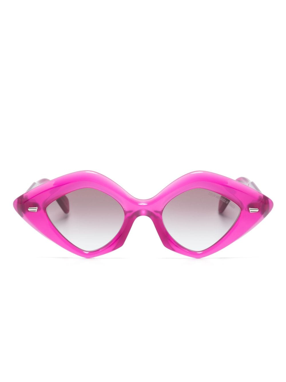 Cutler & Gross logo-engraved geometric-frame sunglasses - Pink von Cutler & Gross