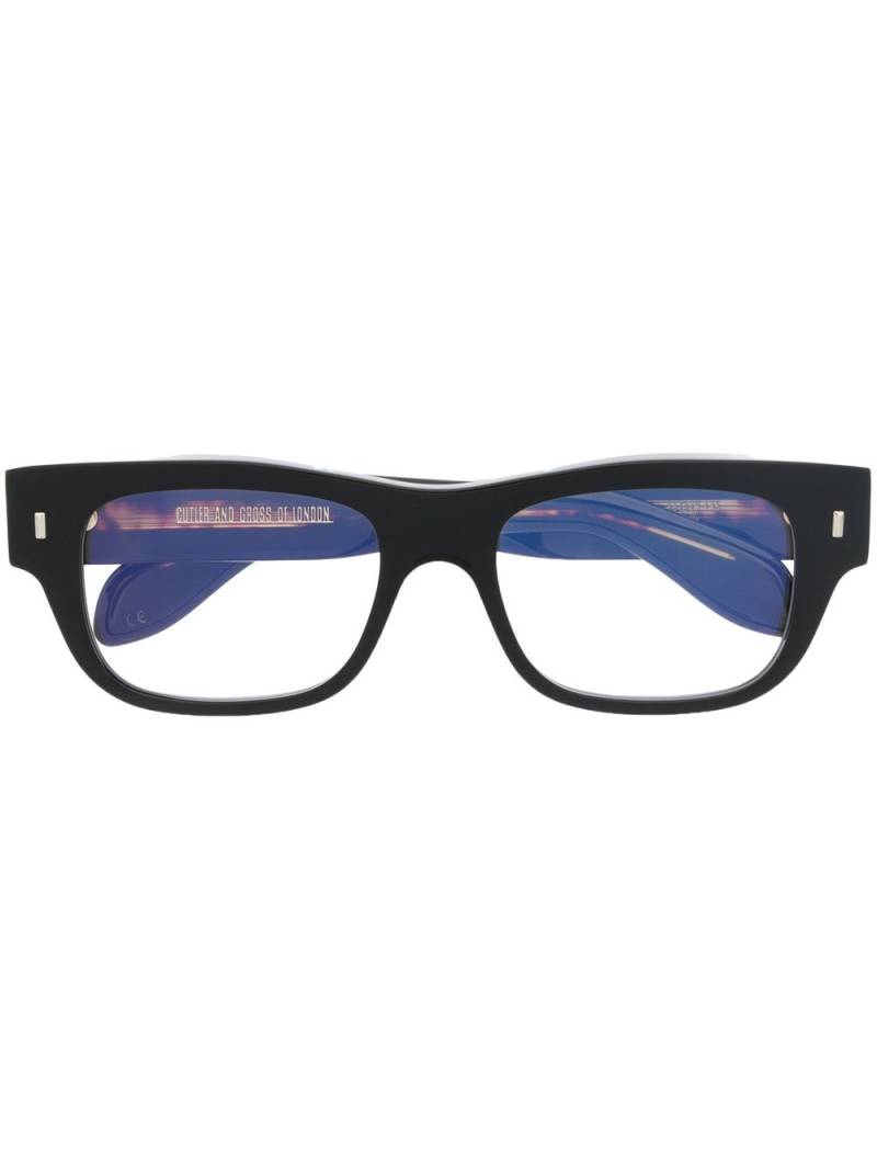 Cutler & Gross rectangle-frame glasses - Black von Cutler & Gross