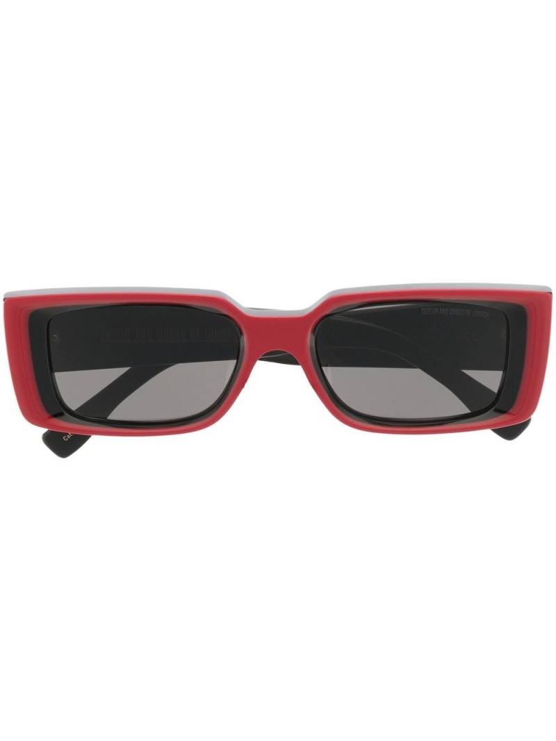 Cutler & Gross rectangle-frame sunglasses - Red von Cutler & Gross