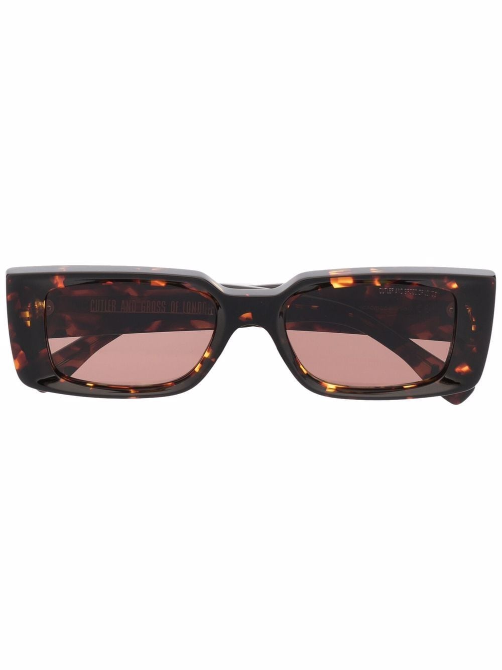 Cutler & Gross rectangle frame tortoiseshell sunglasses - Brown von Cutler & Gross