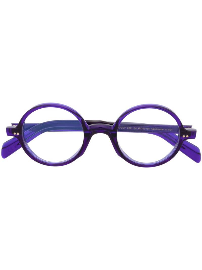 Cutler & Gross round frame glasses - Blue von Cutler & Gross