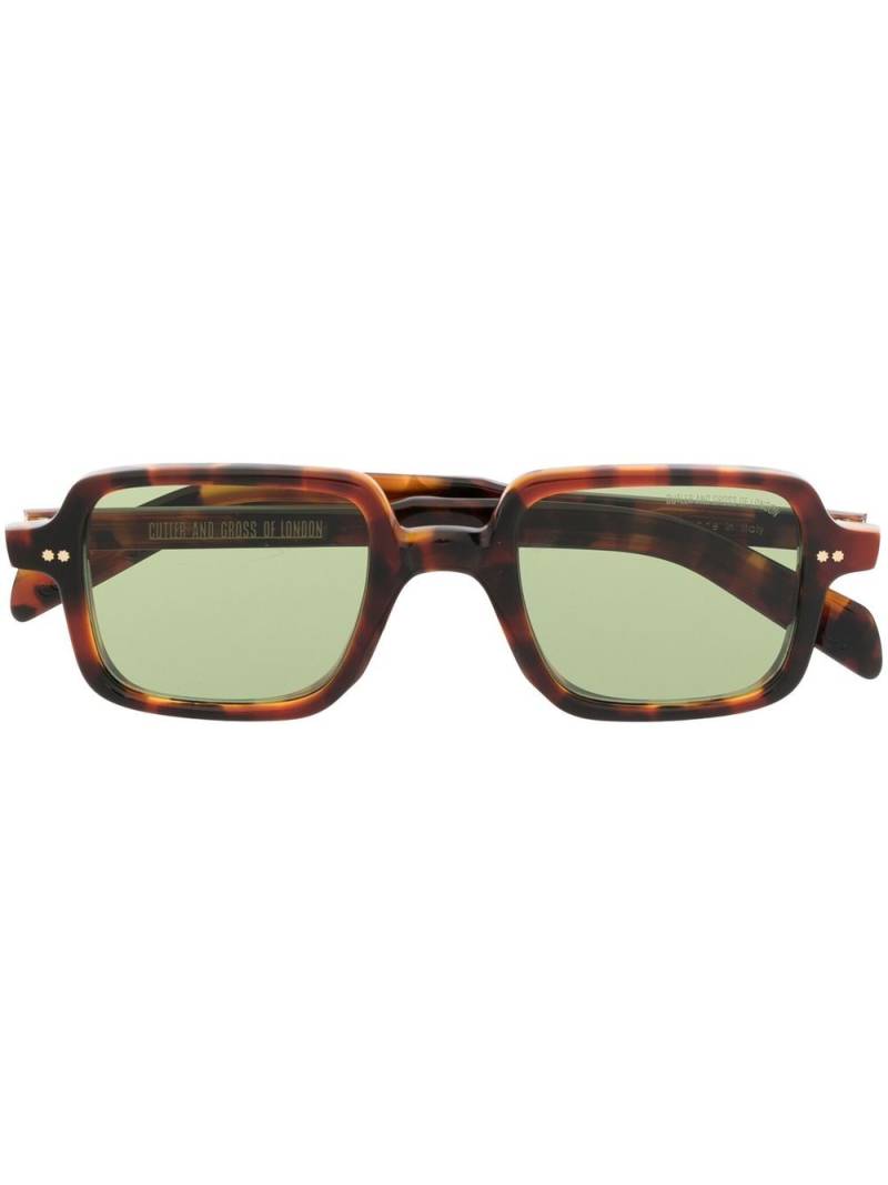 Cutler & Gross square-frame sunglasses - Brown von Cutler & Gross