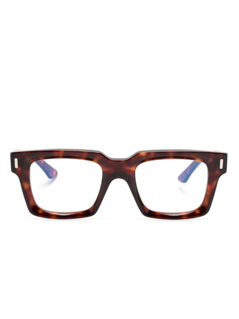 Cutler & Gross tortoiseshell rectangle-frame glasses - Brown von Cutler & Gross