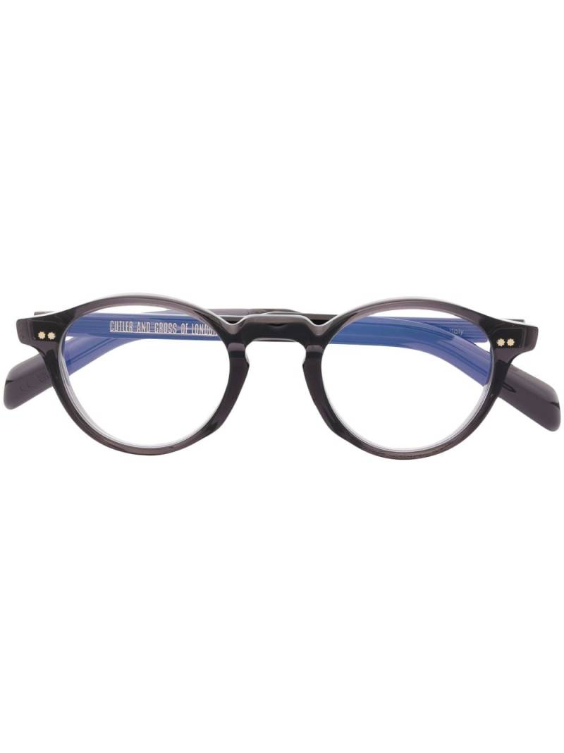 Cutler & Gross two-tone round frame glasses - Grey von Cutler & Gross