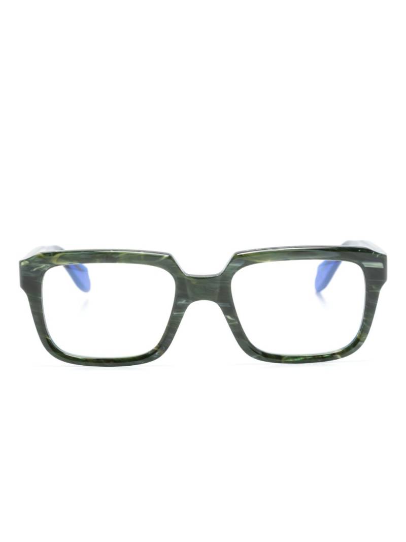 Cutler & Gross two-tone square-frame glasses - Blue von Cutler & Gross