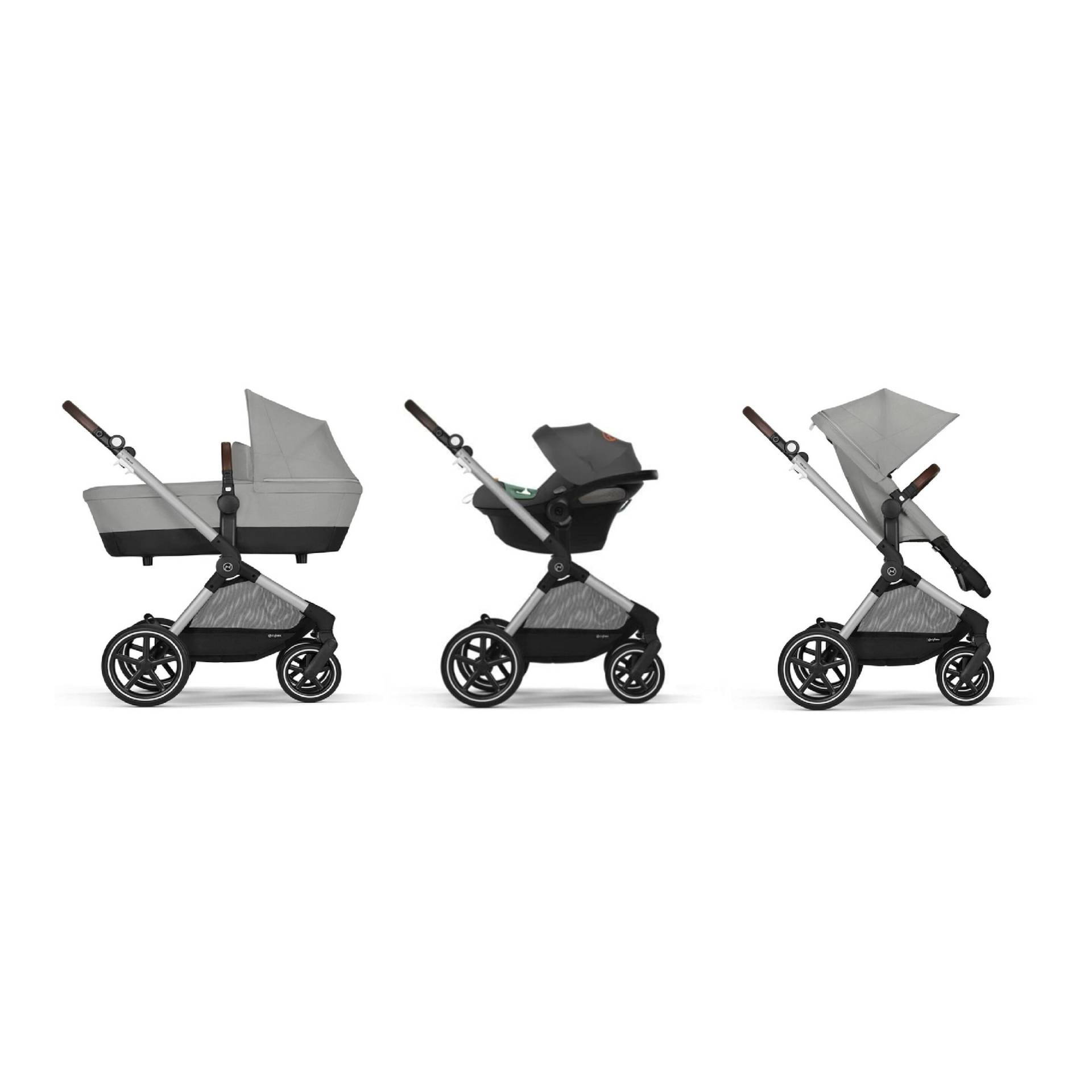 Kombikinderwagen Eos Lux Trio-Set inkl. Babyschale Aton B2 i-Size von Cybex