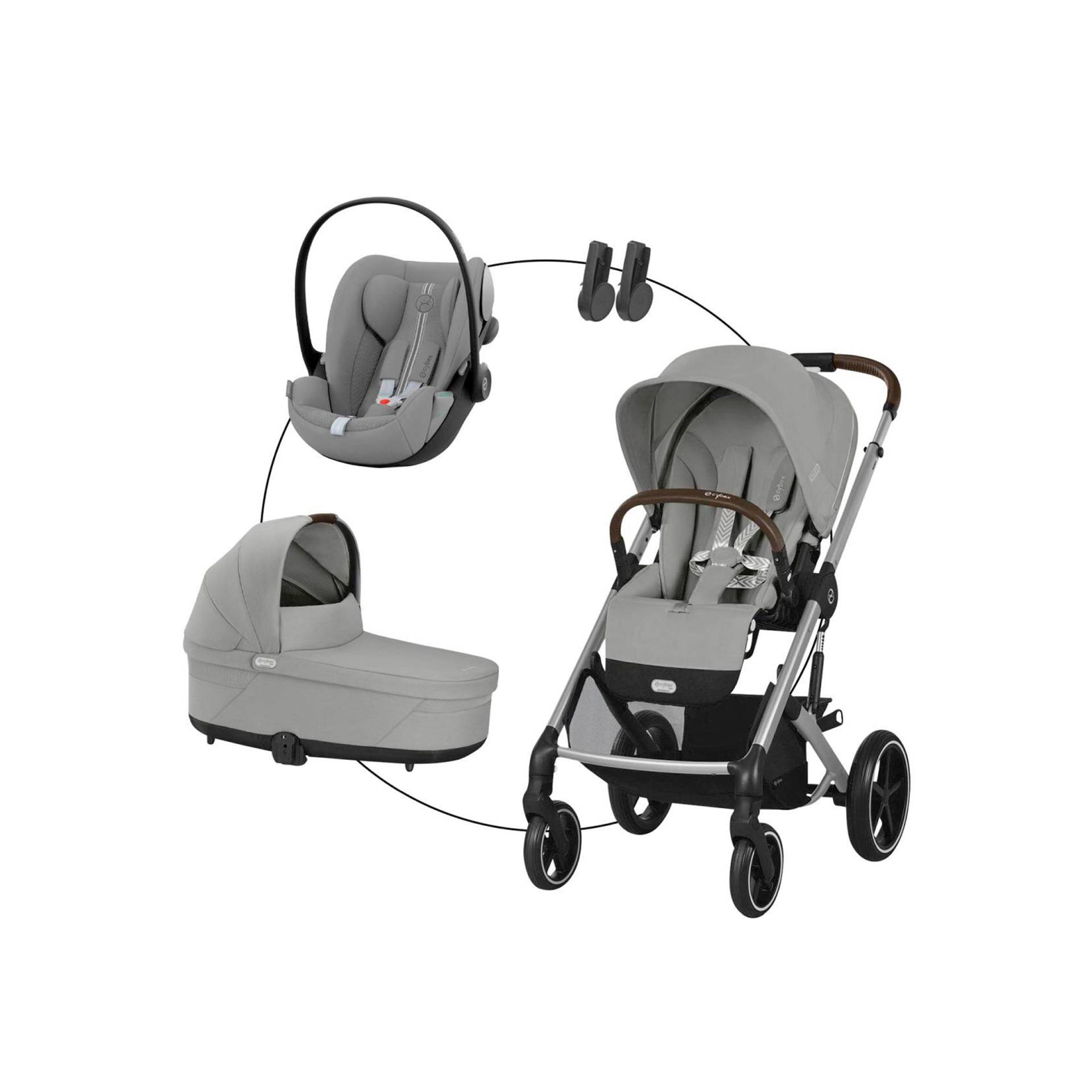 Kombikinderwagen Balios S Lux Trio-Set inkl. Babyschale Cloud G von Cybex