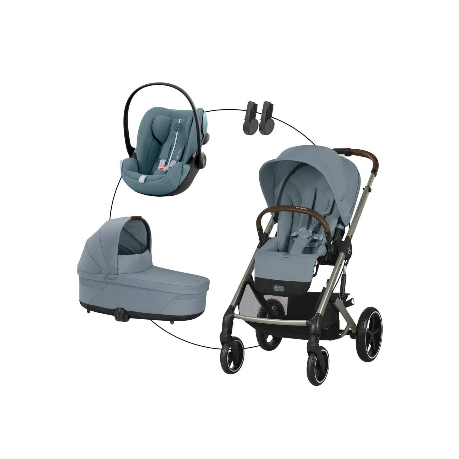 Kombikinderwagen Balios S Lux Trio-Set inkl. Babyschale Cloud G von Cybex