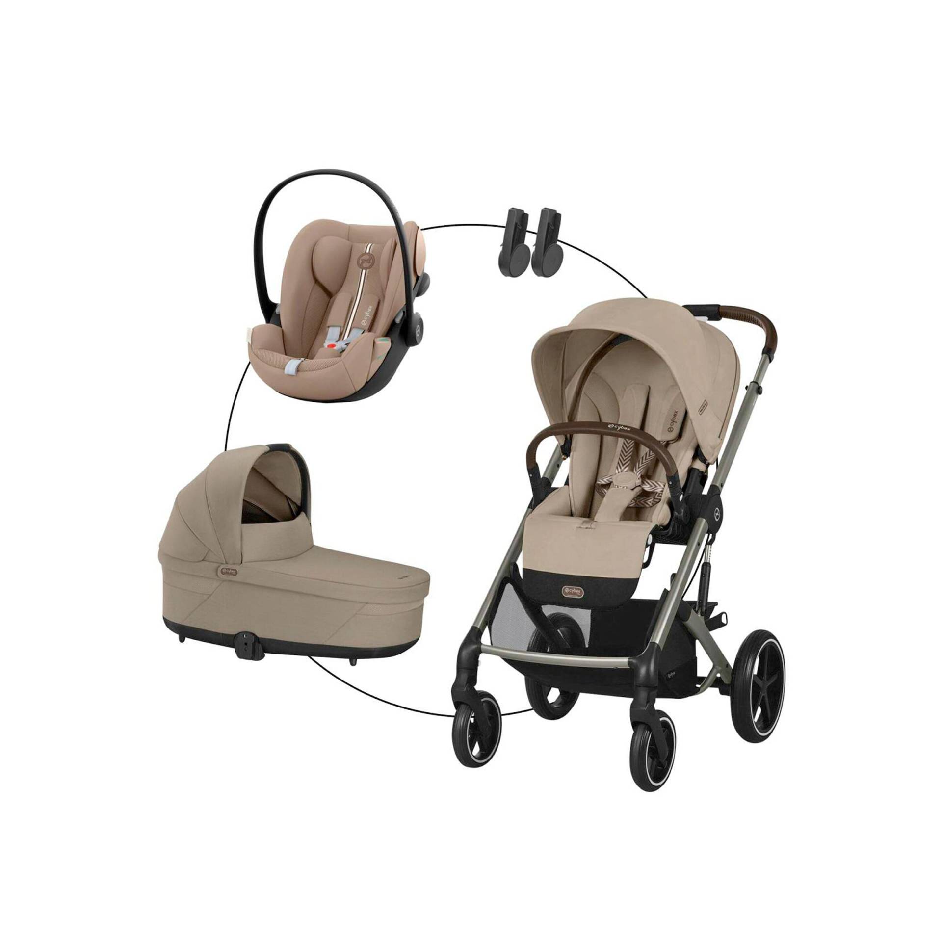 Kombikinderwagen Balios S Lux Trio-Set inkl. Babyschale Cloud G von Cybex