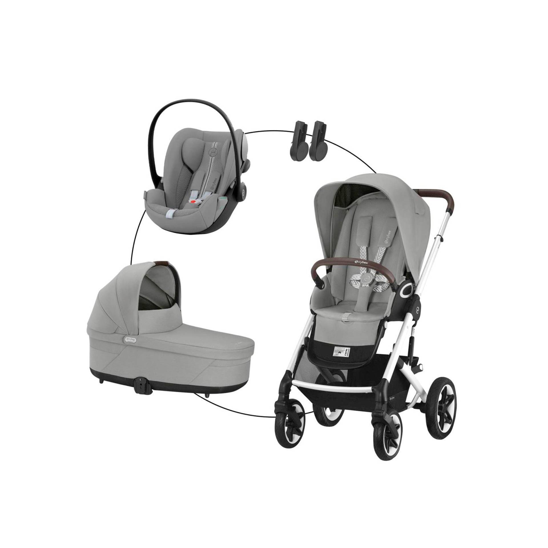 Kombikinderwagen Talos S Lux Trio-Set inkl. Babyschale Cloud G i-Size von Cybex