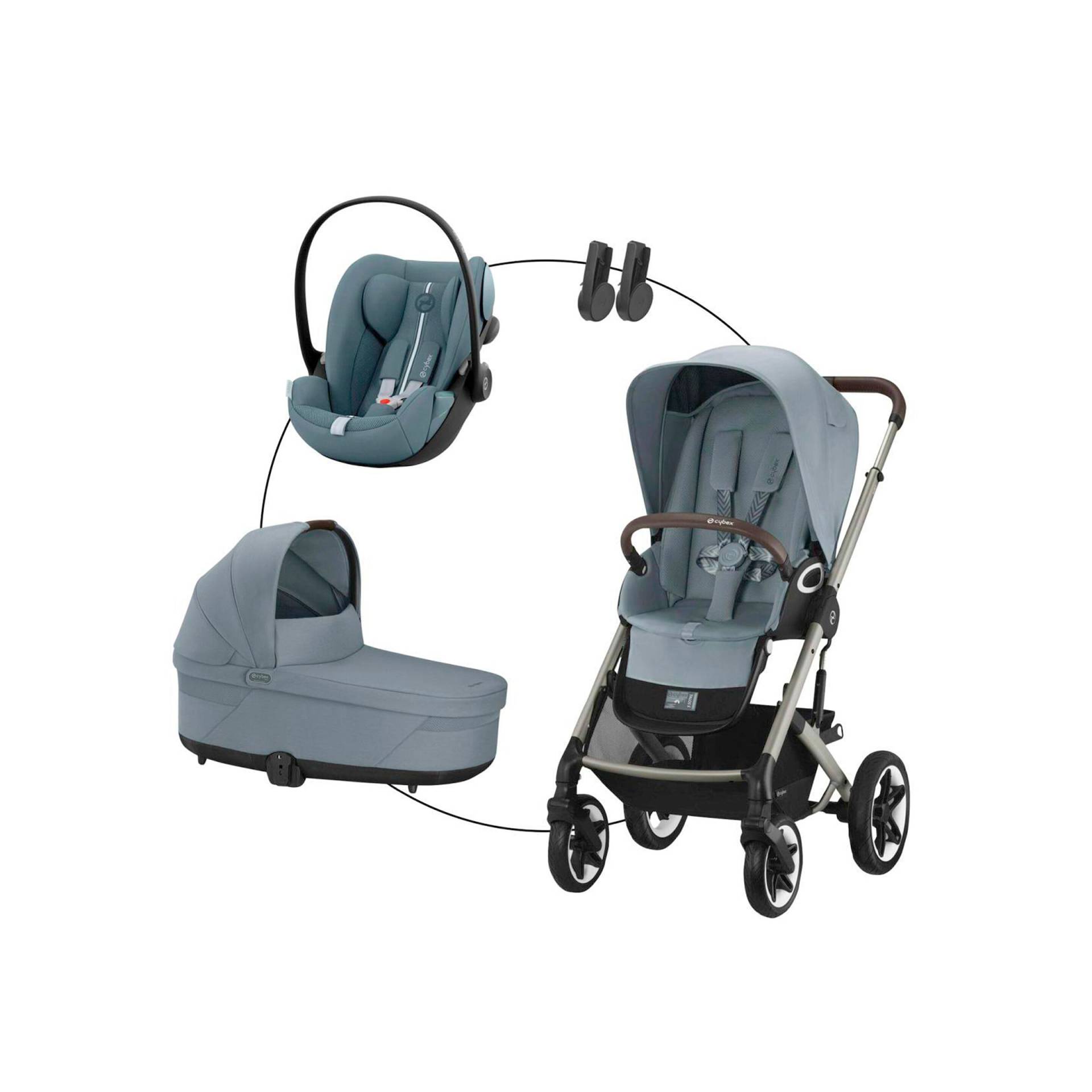 Kombikinderwagen Talos S Lux Trio-Set inkl. Babyschale Cloud G i-Size von Cybex