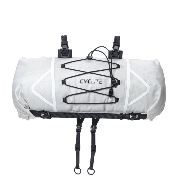 Cyclite - Handle Bar Roll Bag - Lenkertasche Gr 12,6 l grau/weiß von Cyclite