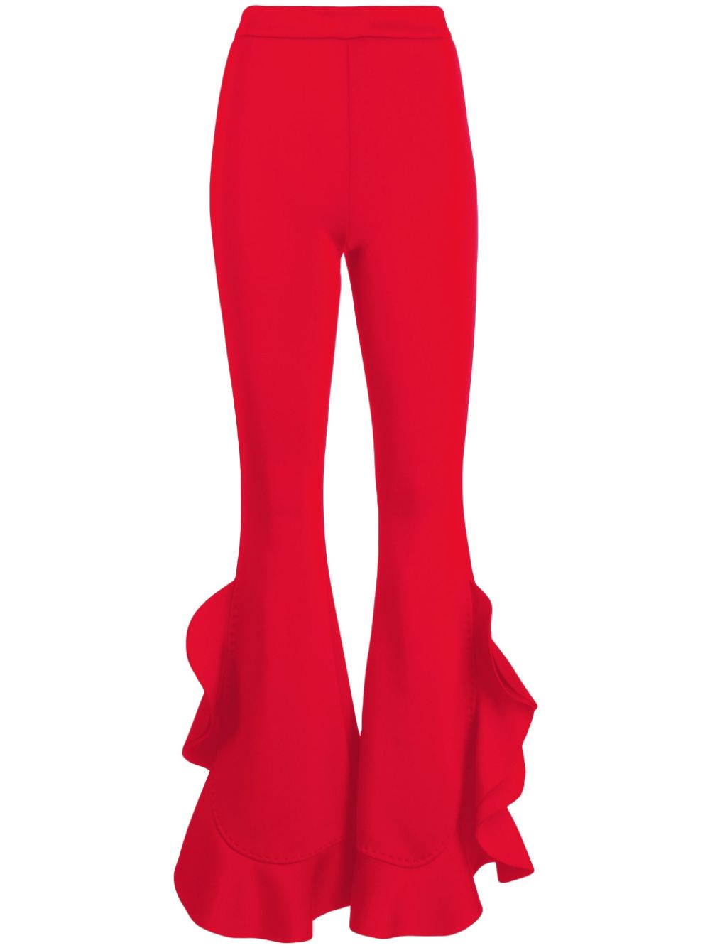 Cynthia Rowley Astro ruffled flared trousers von Cynthia Rowley