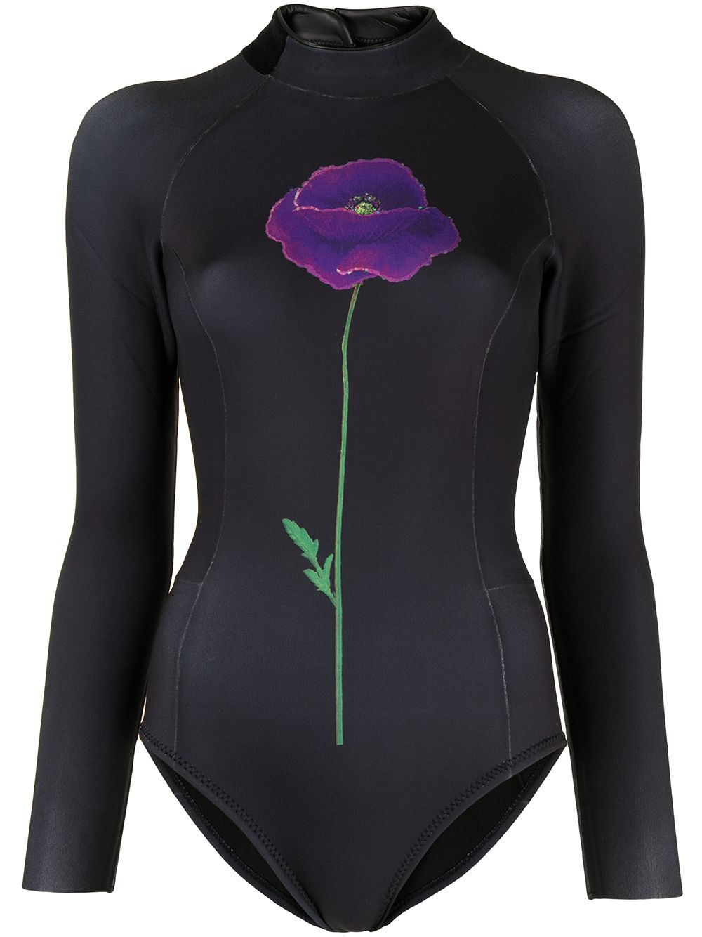 Cynthia Rowley Jett poppy wetsuit - Black von Cynthia Rowley