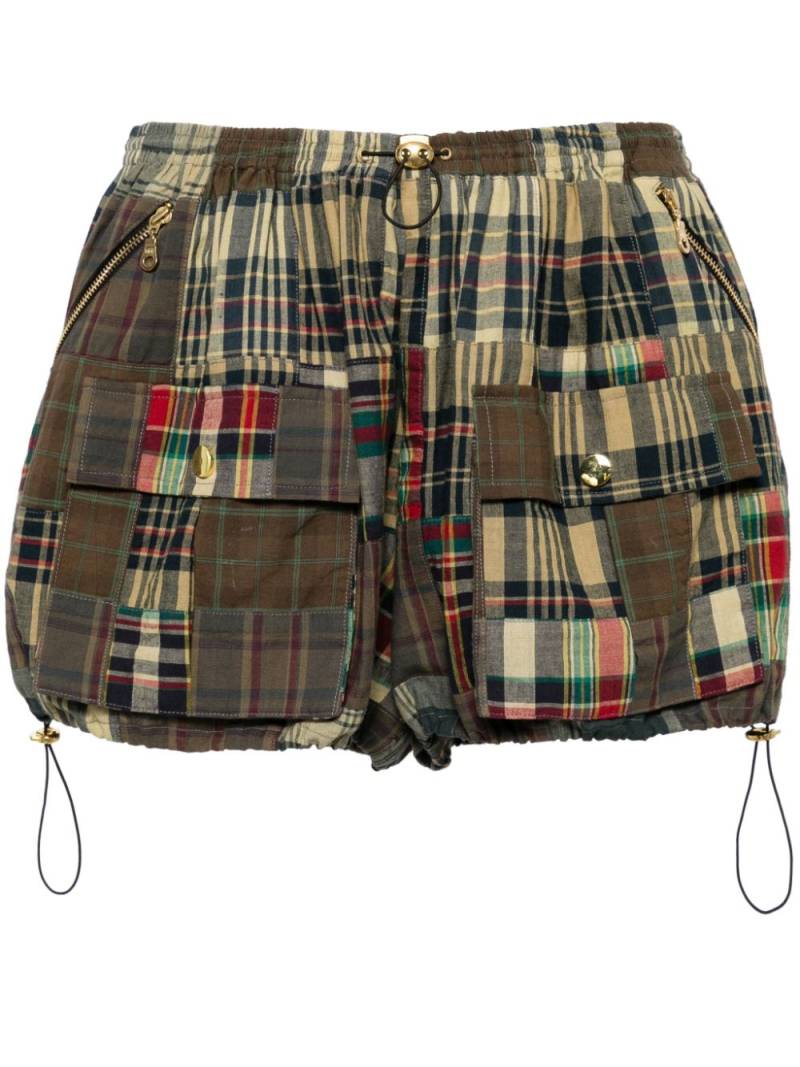 Cynthia Rowley Madras plaid cargo shorts - Yellow von Cynthia Rowley