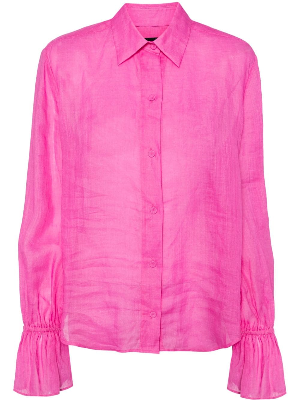 Cynthia Rowley button-up ramie shirt - Pink von Cynthia Rowley