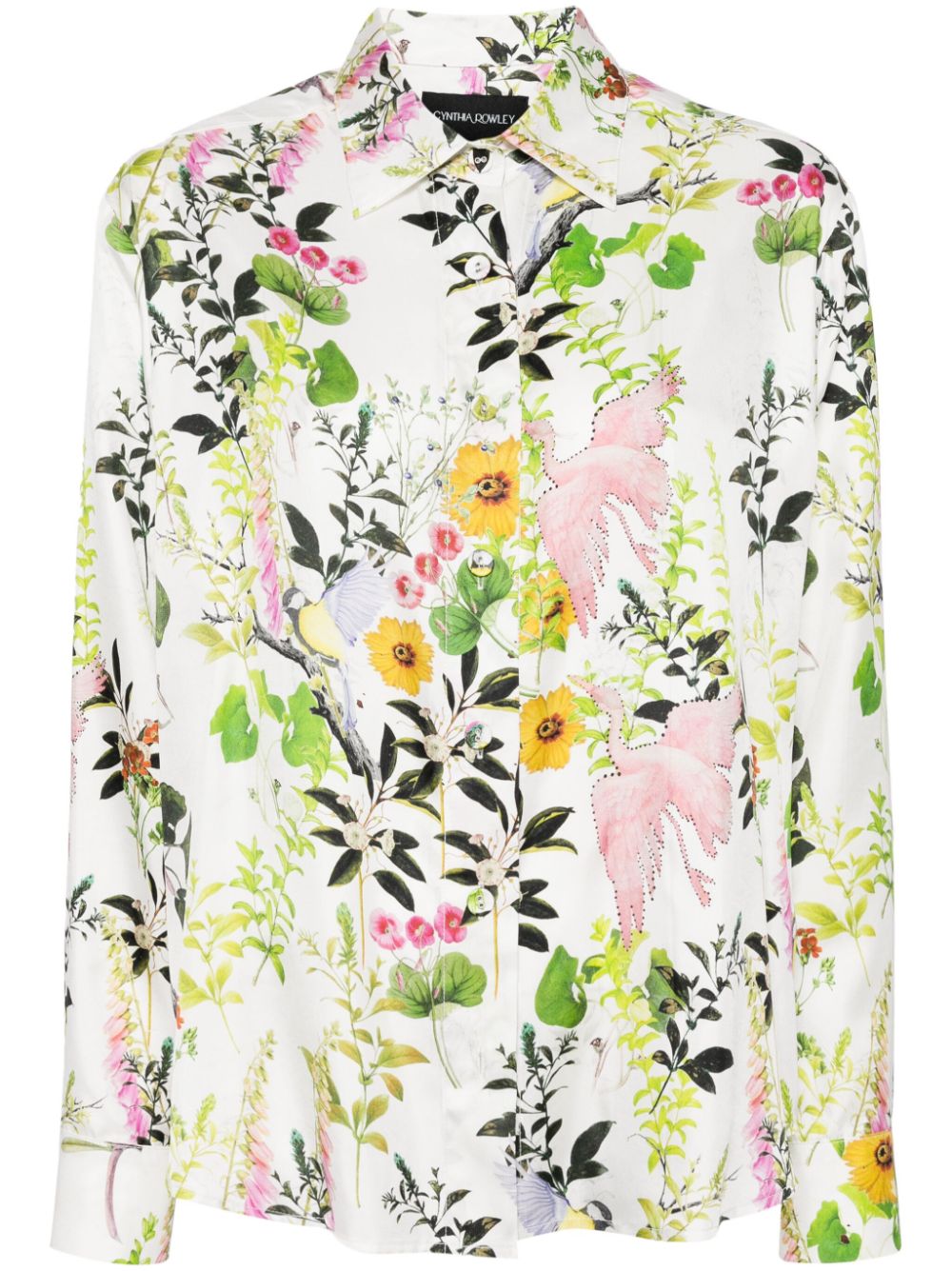 Cynthia Rowley button-up silk shirt - White von Cynthia Rowley