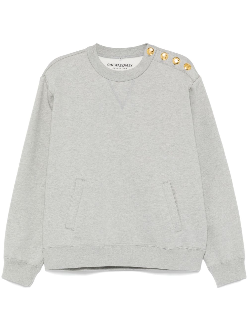 Cynthia Rowley buttoned-shoulder sweatshirt - Grey von Cynthia Rowley