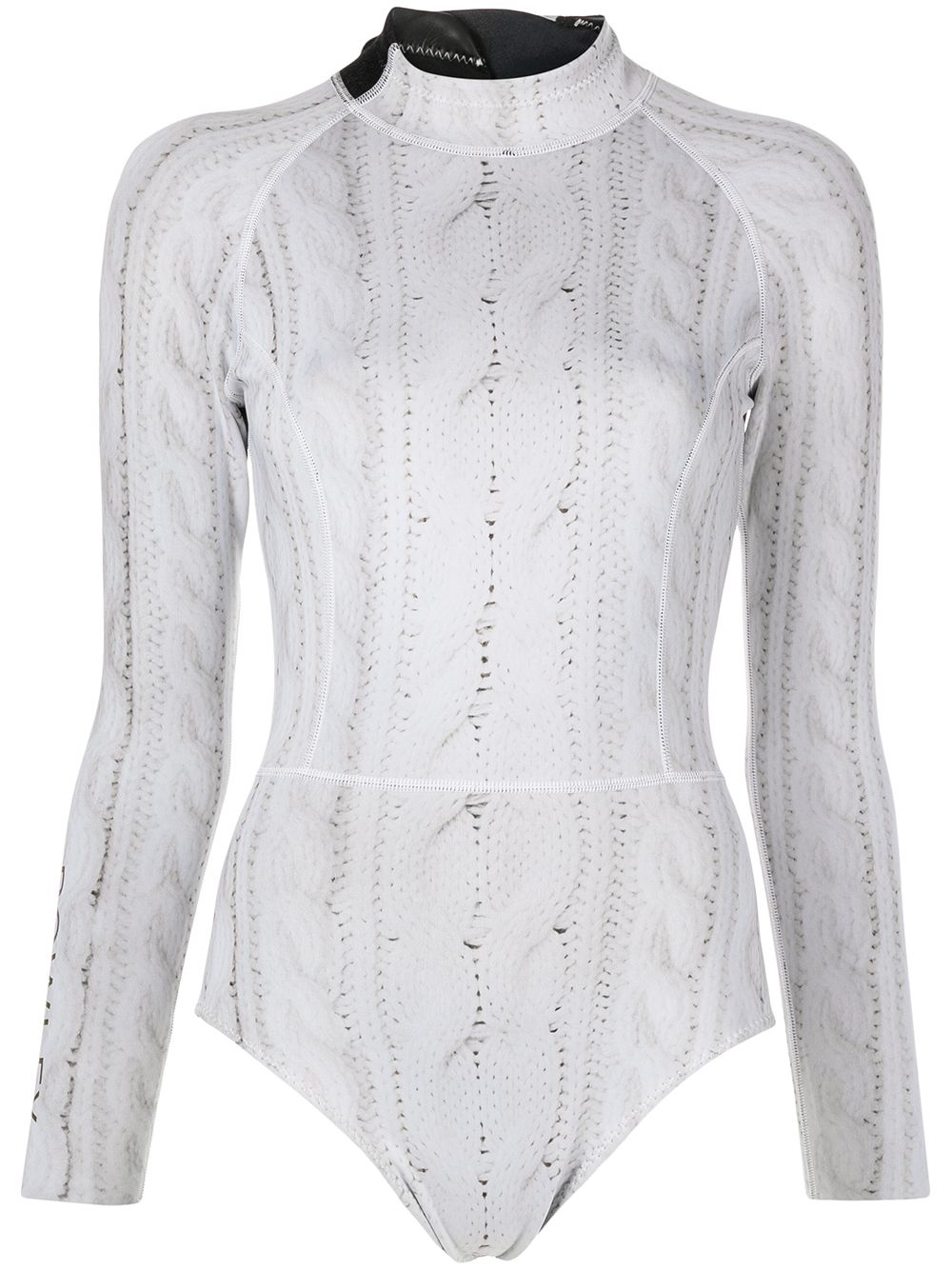 Cynthia Rowley cable knit 2mm wetsuit - White von Cynthia Rowley