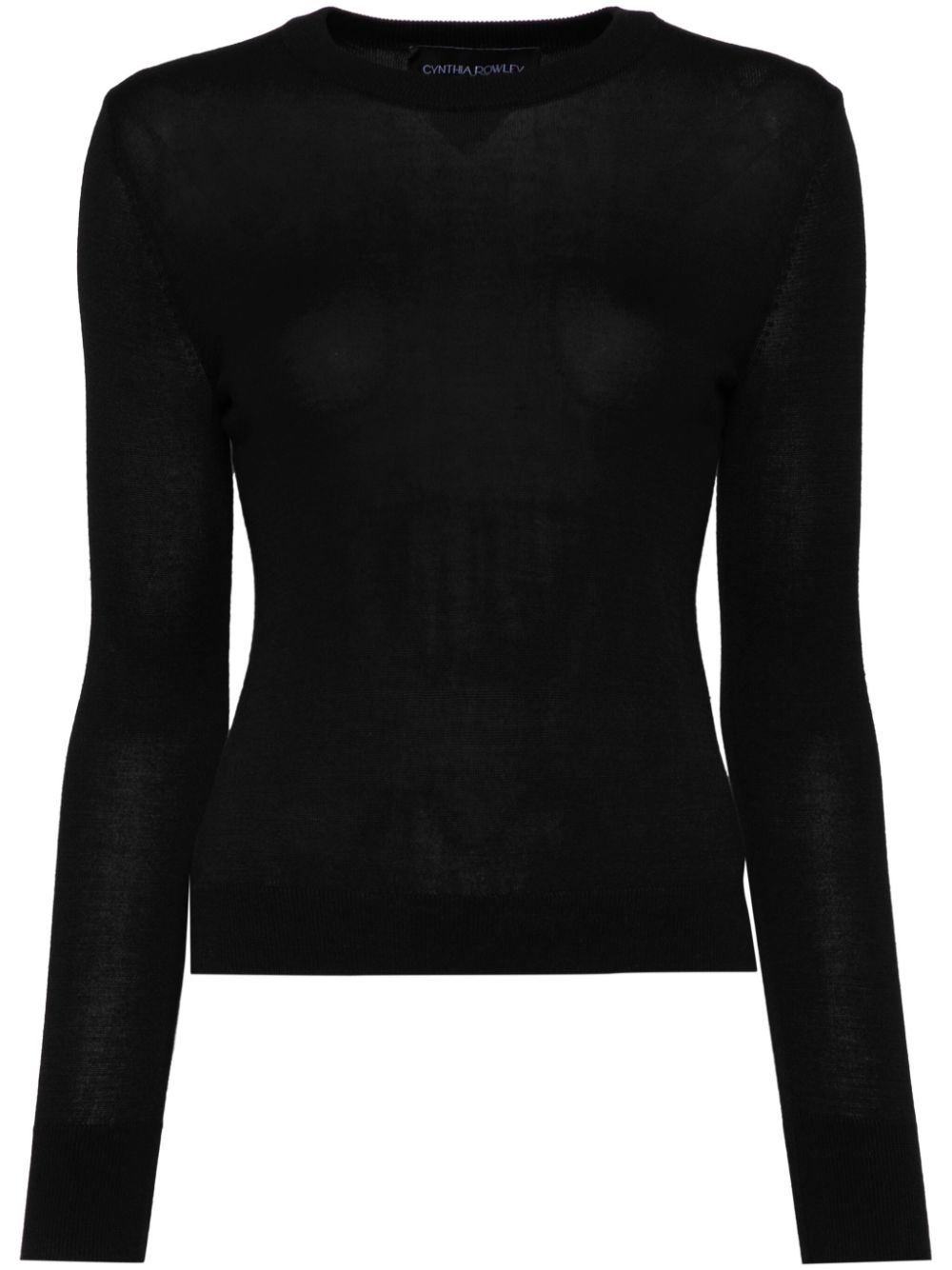 Cynthia Rowley crew-neck jumper - Black von Cynthia Rowley