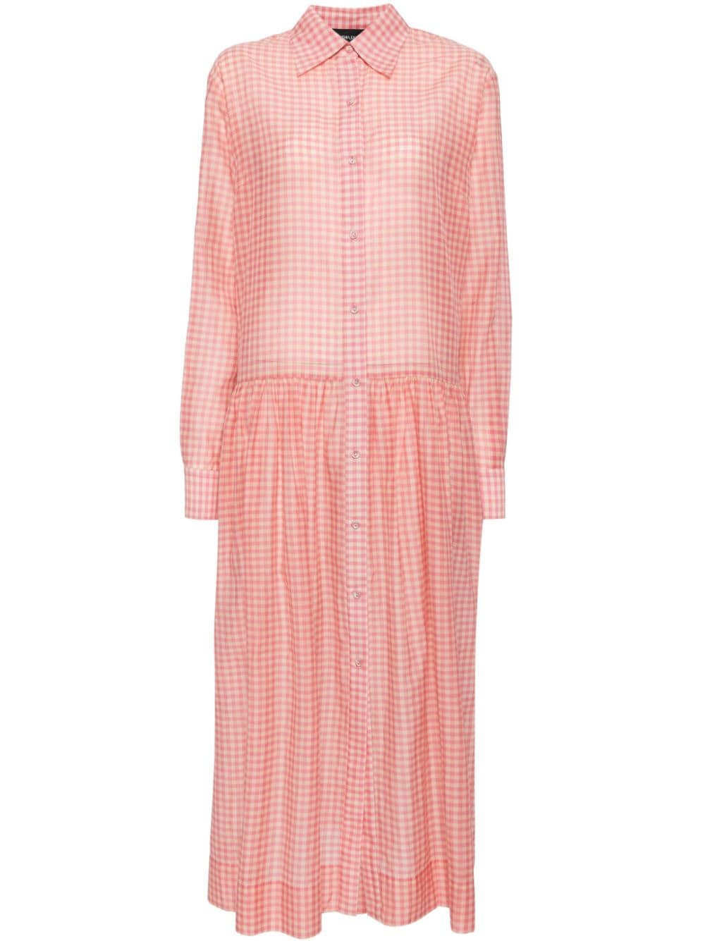 Cynthia Rowley gingham shirt dress - White von Cynthia Rowley