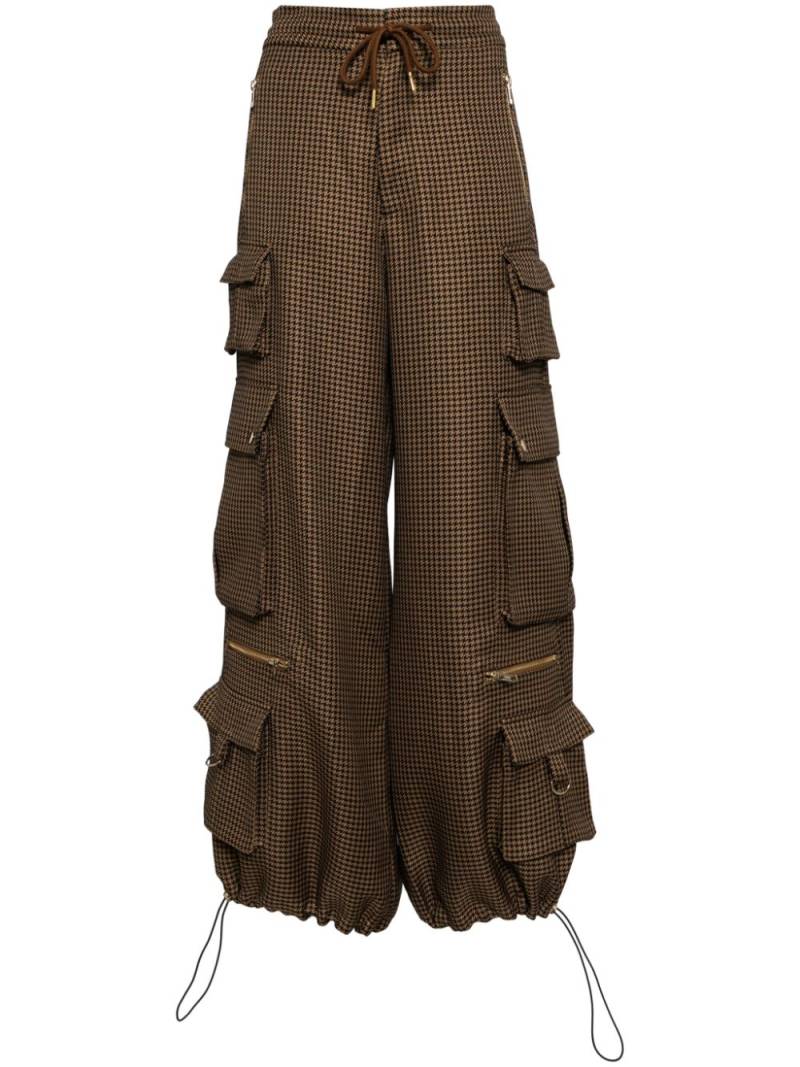 Cynthia Rowley houndstooth cargo pants - Brown von Cynthia Rowley